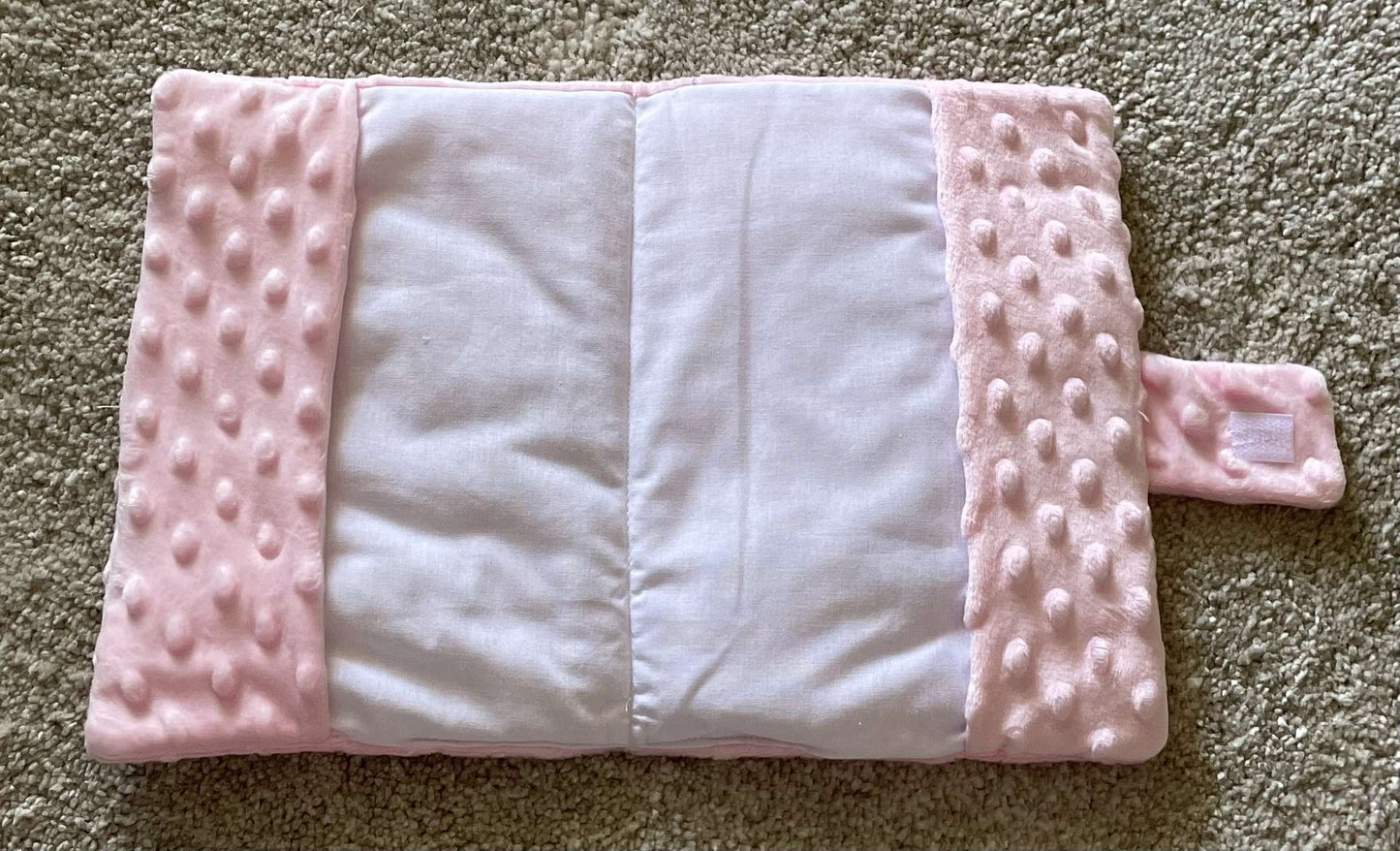 Protège carnet de santé minky rose