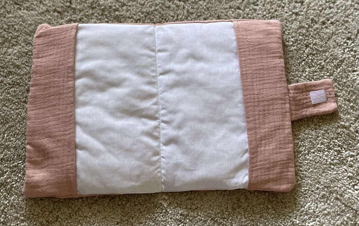 Protège carnet de santé gaze de coton terracotta