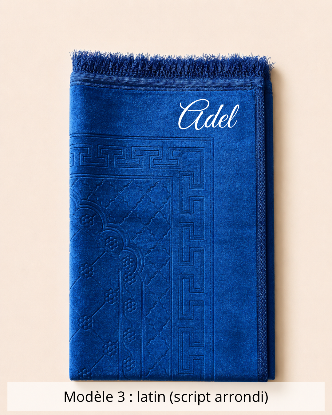Tapis de prière épais bleu