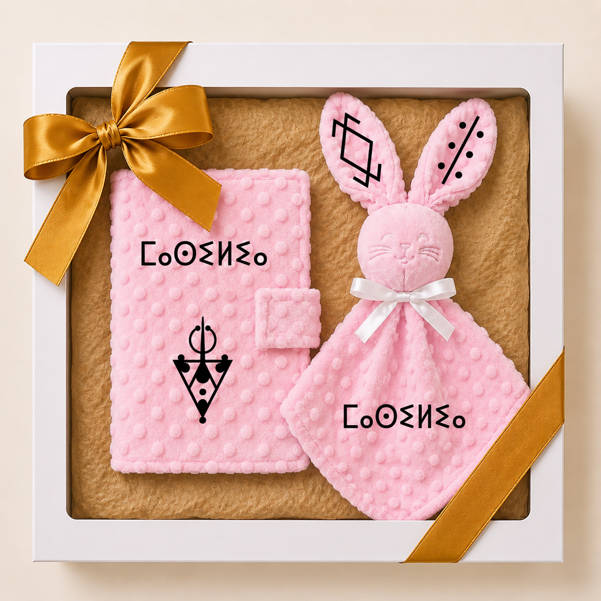 Coffret naissance amazigh minky rose