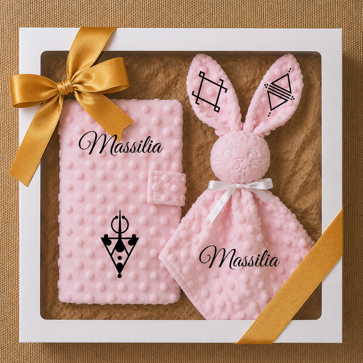 Coffret naissance amazigh minky rose