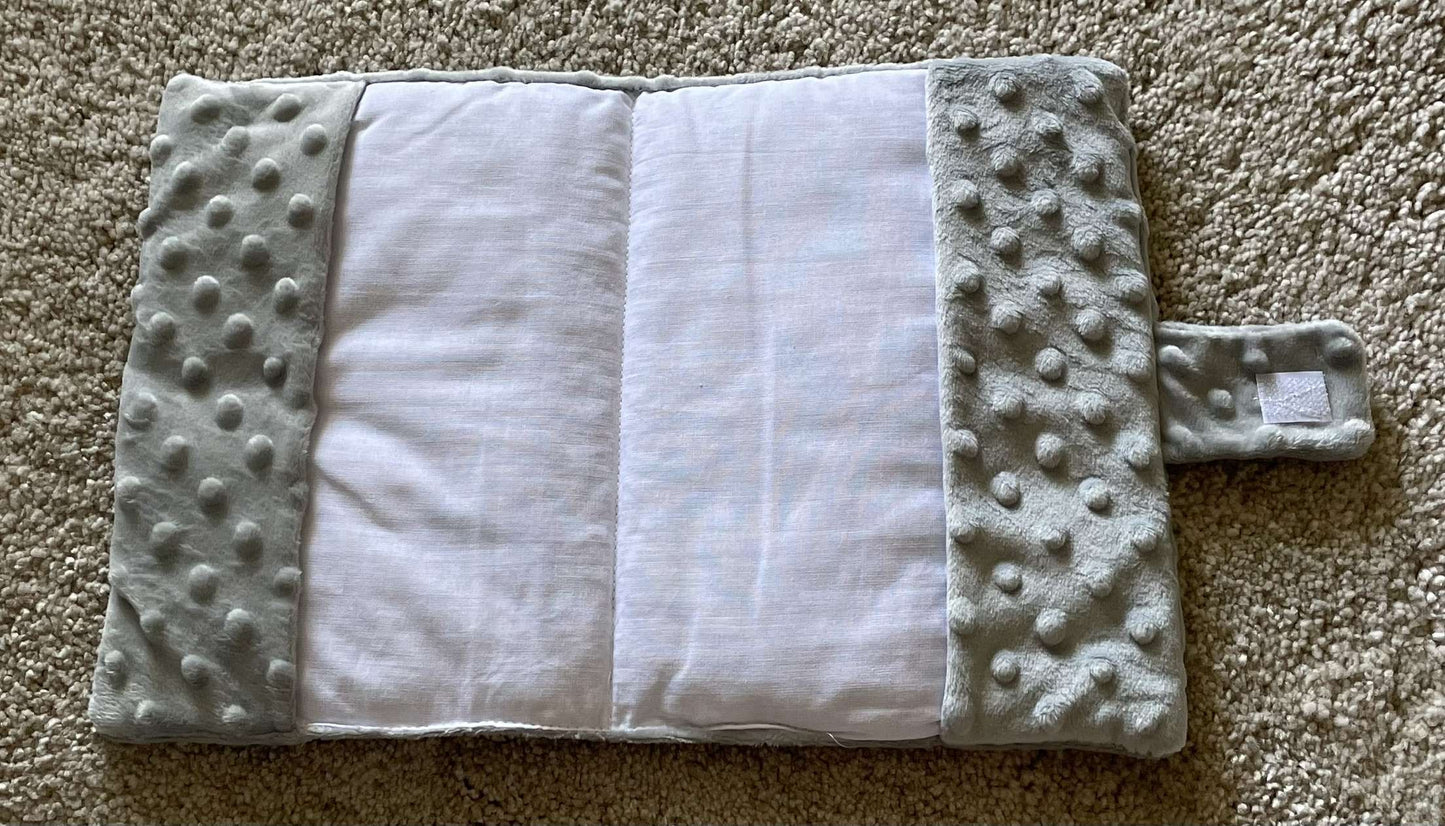 Protège carnet de santé minky gris