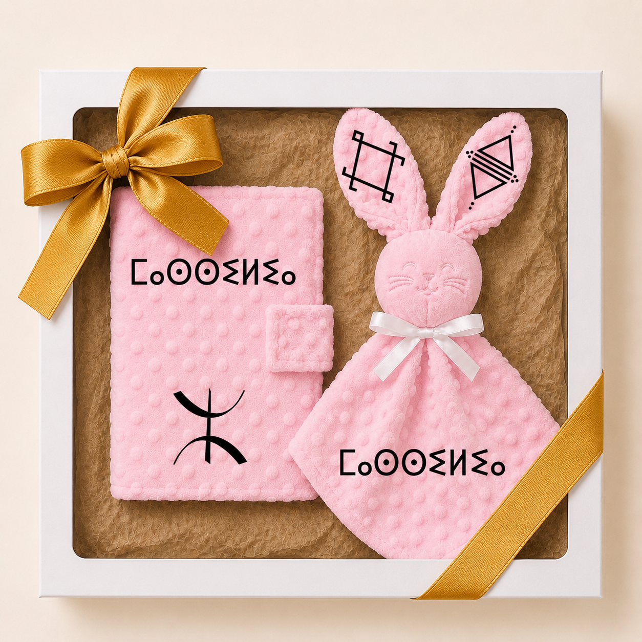 Coffret naissance amazigh minky rose