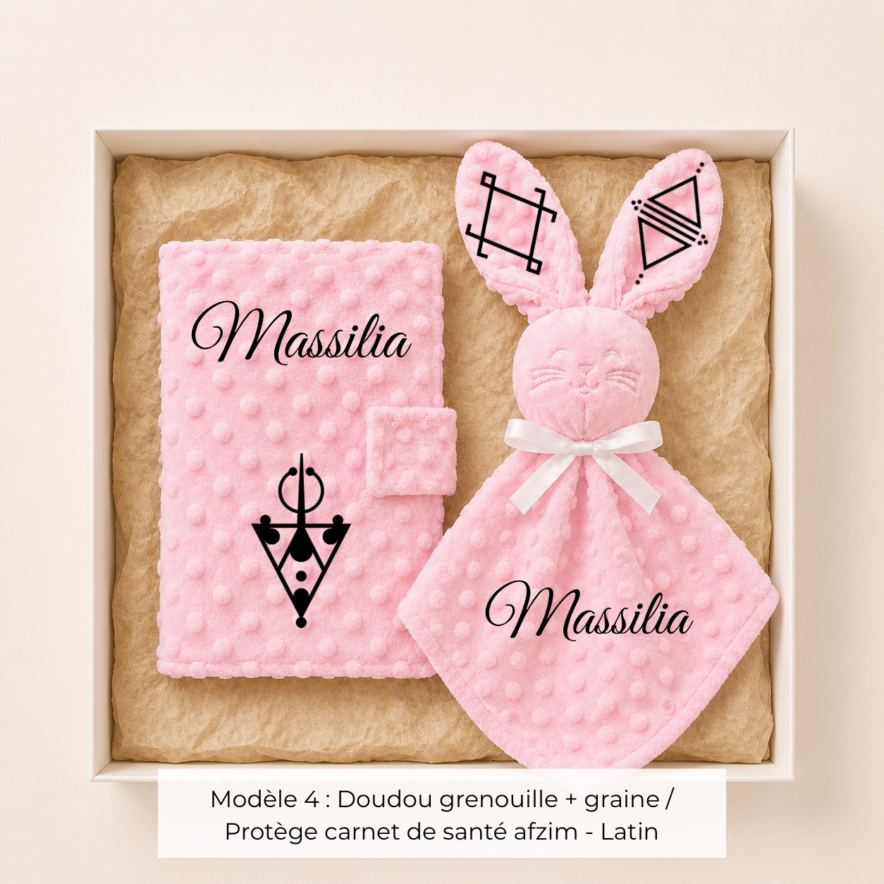 Coffret naissance amazigh minky rose