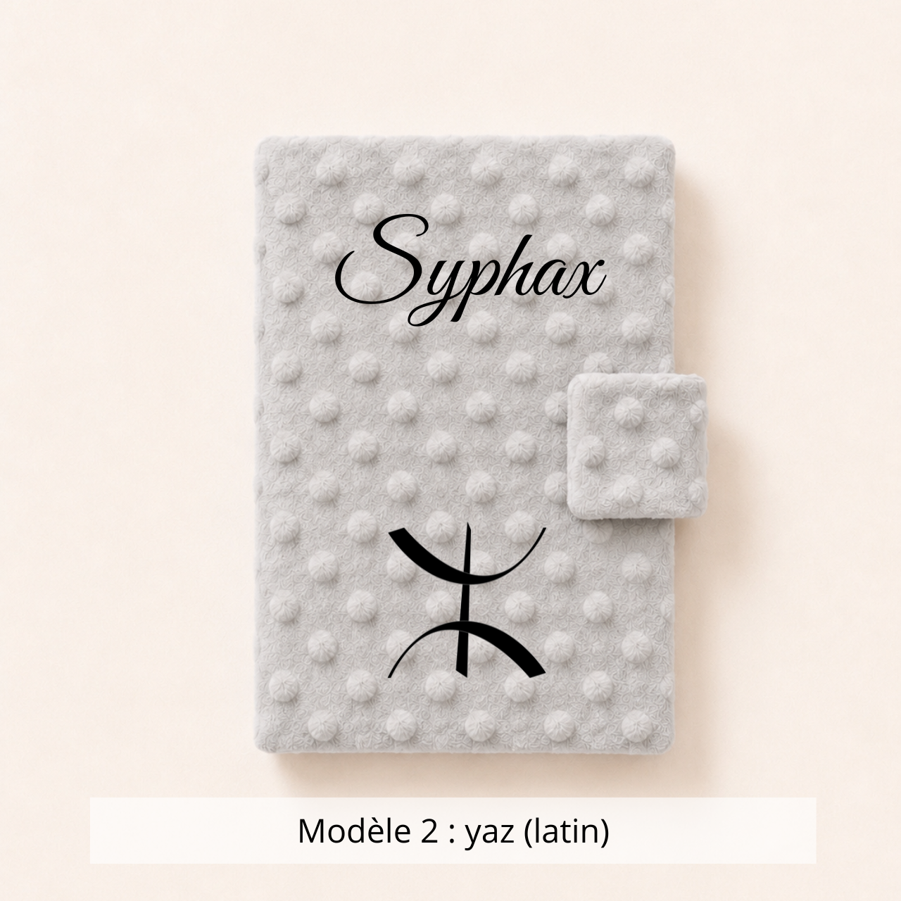 Protège carnet de santé minky gris