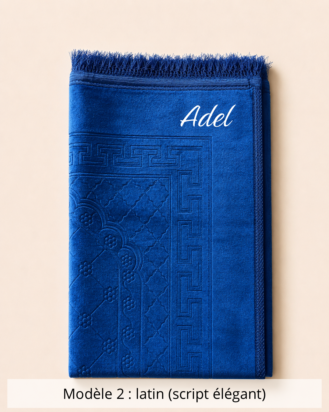 Tapis de prière épais bleu