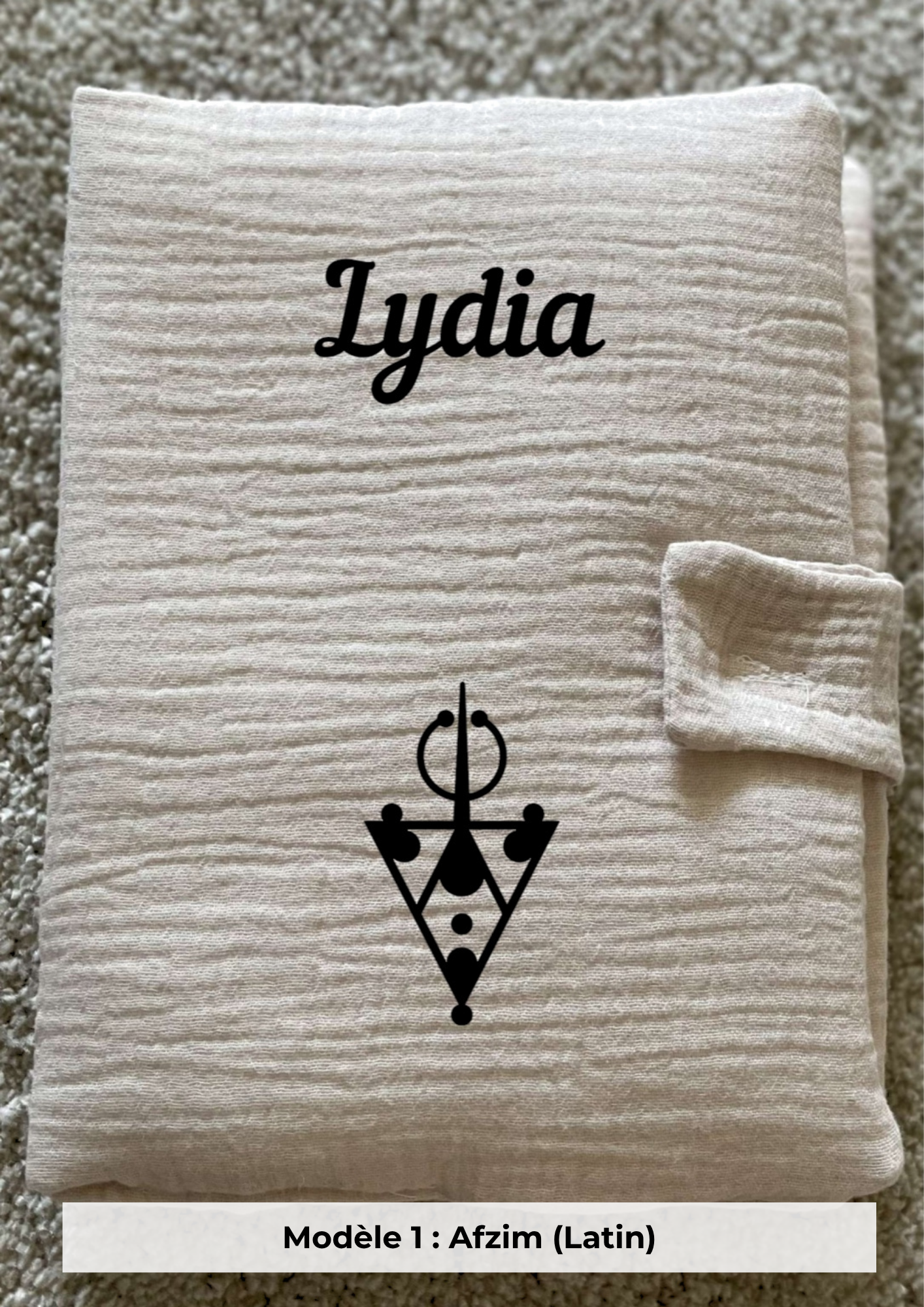 Protège carnet de santé gaze de santé beige