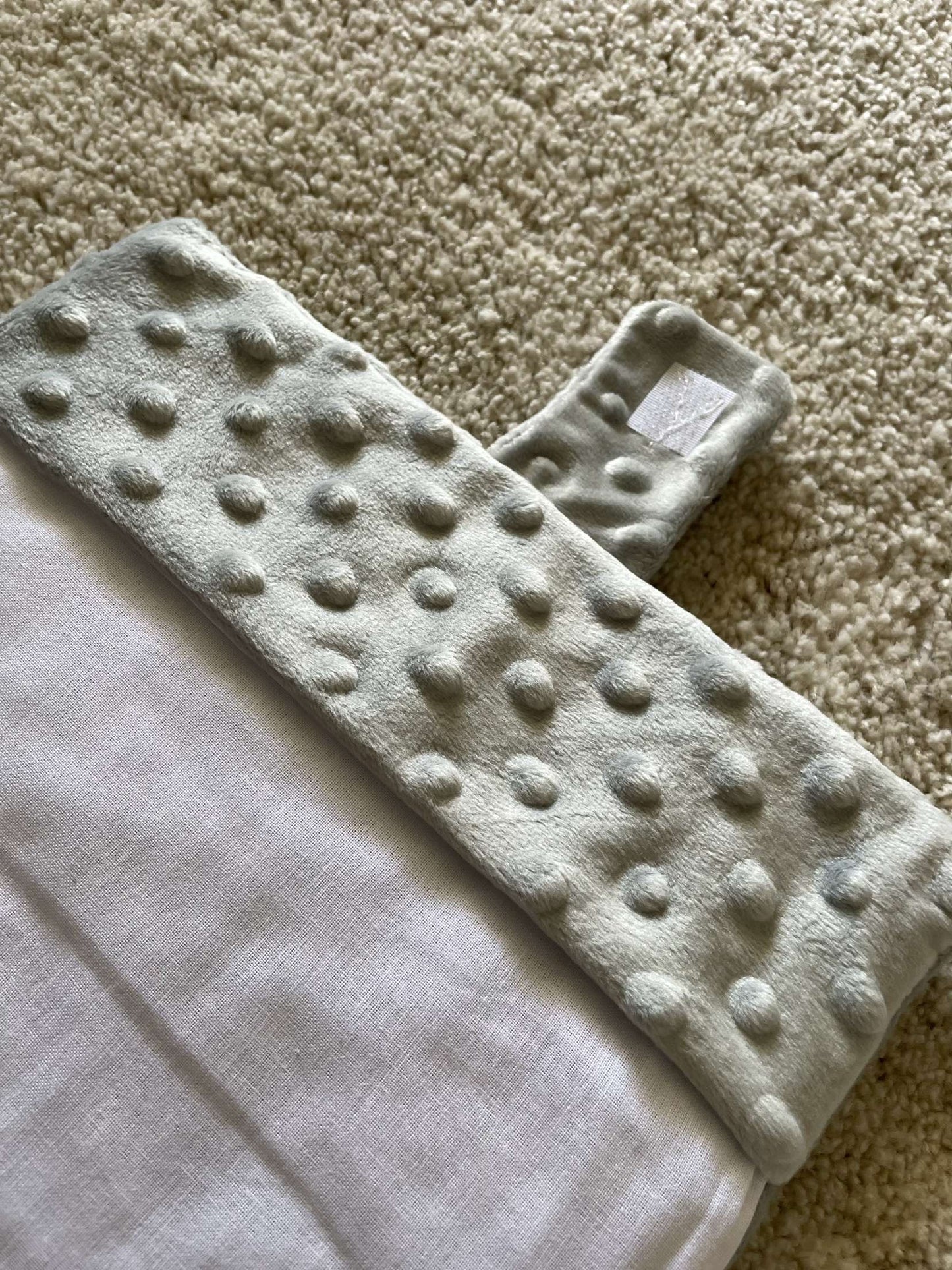 Protège carnet de santé minky gris