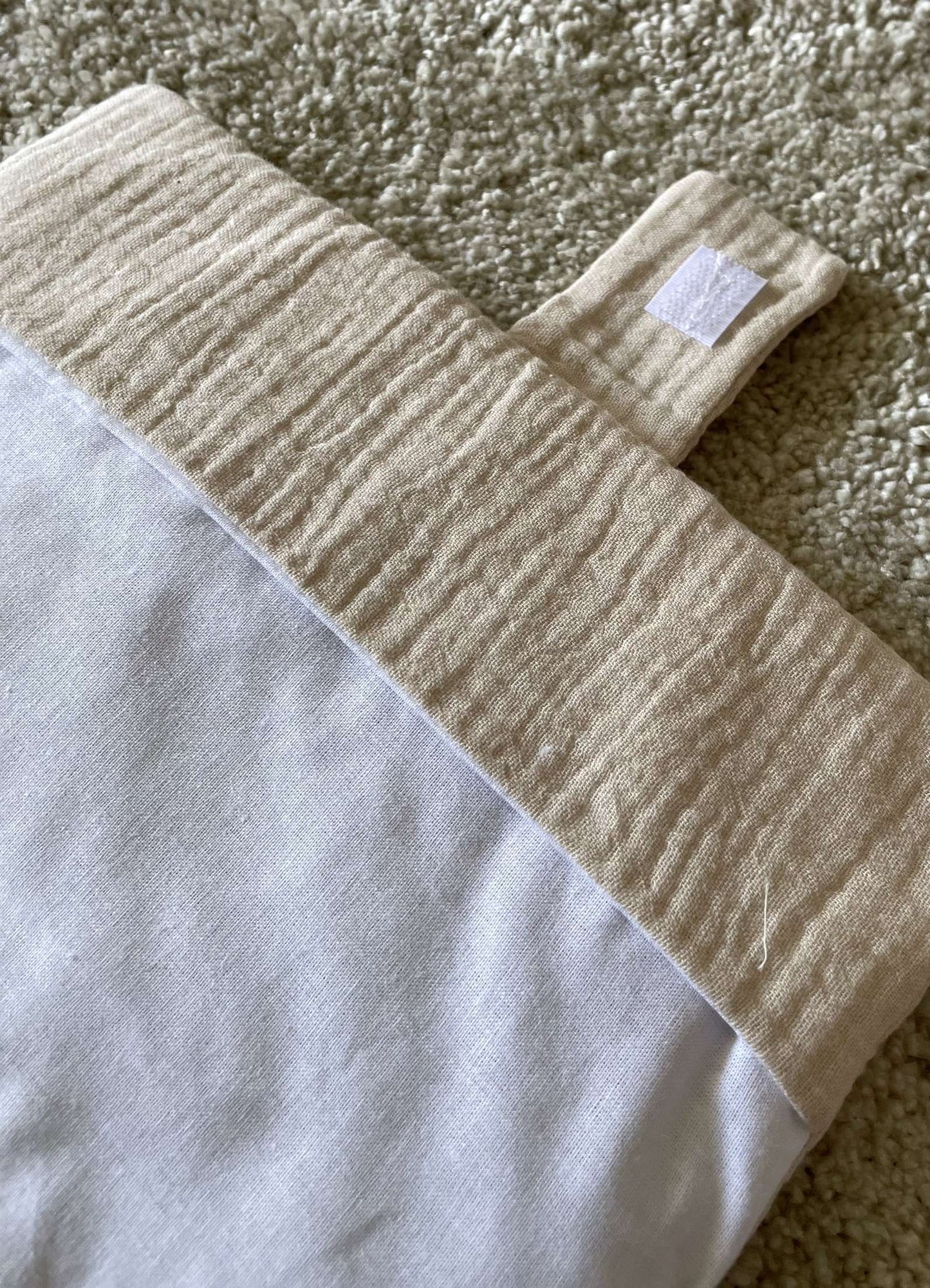 Protège carnet de santé gaze de santé beige