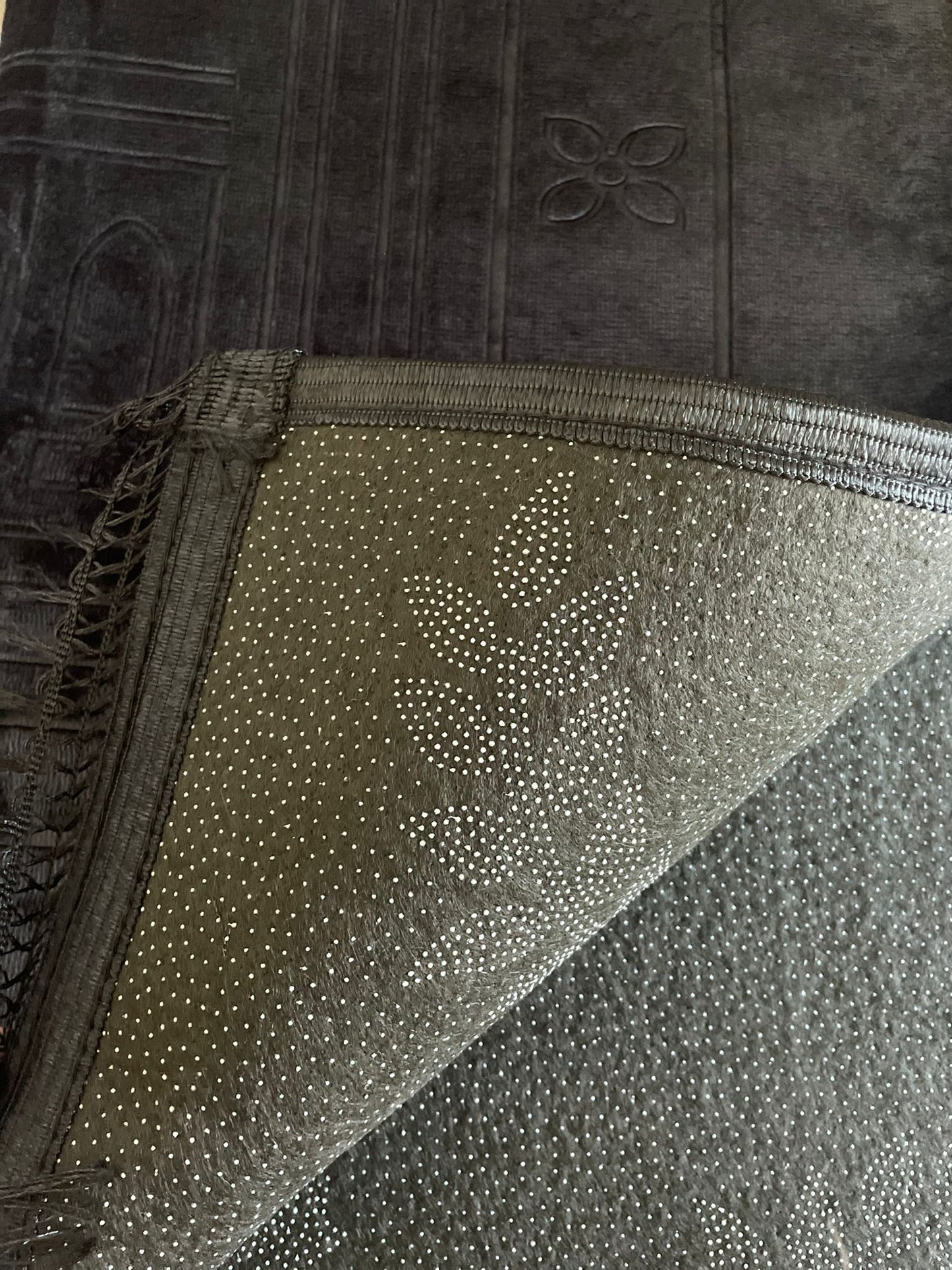 Tapis de prière épais noir