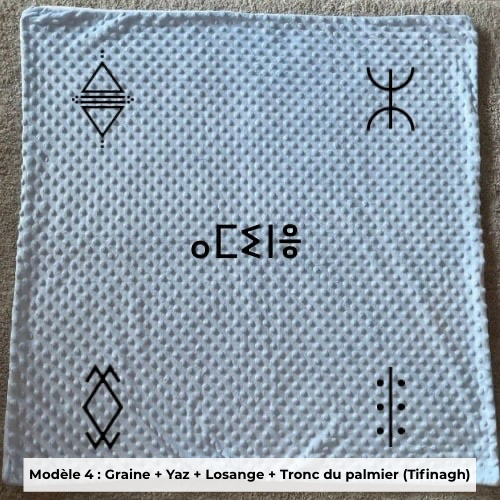 Plaid minky bleu ciel