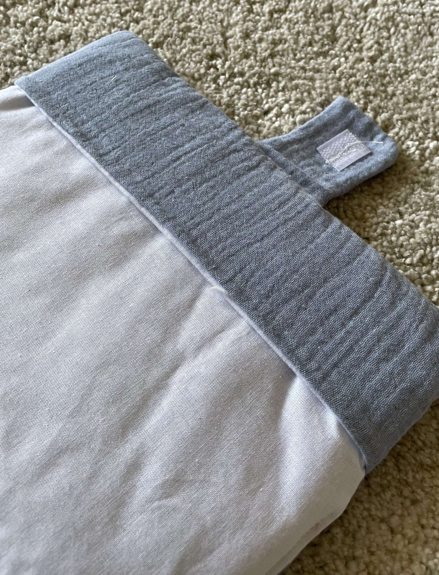 Protège carnet de santé gaze de coton bleu