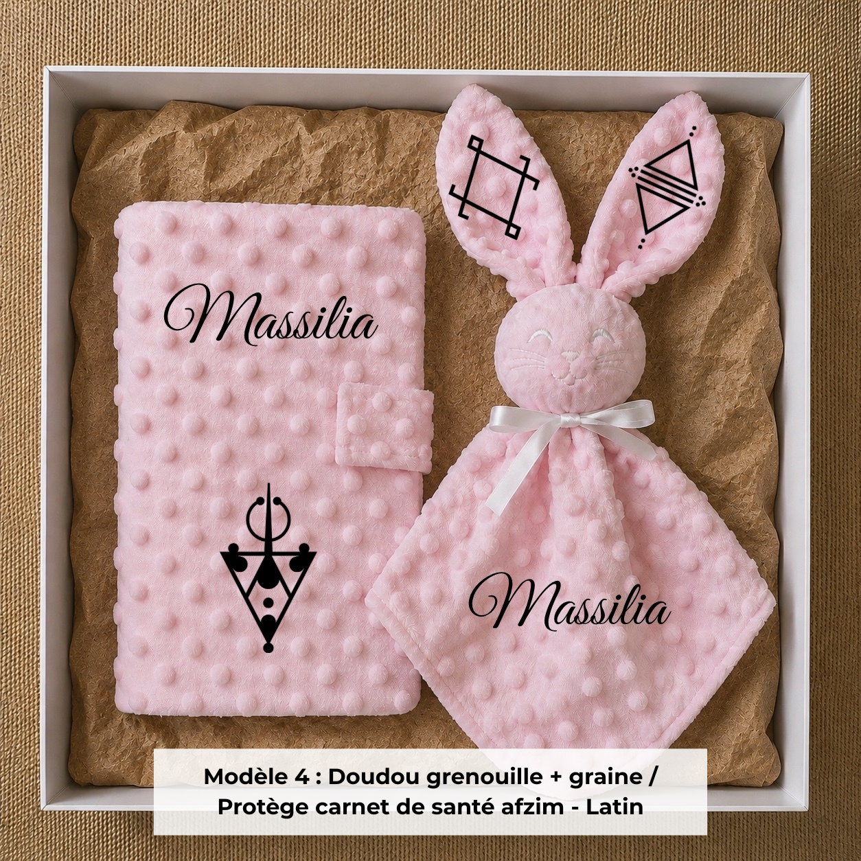 Coffret naissance amazigh minky rose